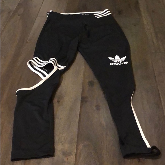 adidas cut out leggings